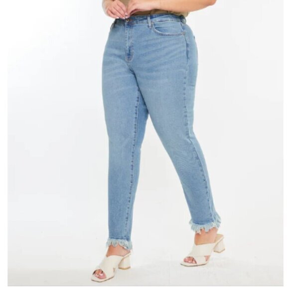 KanCan Val High Rise Cigarette Leg Jeans (Plus Size) 3XL KC7328M-P - Picture 1 of 10